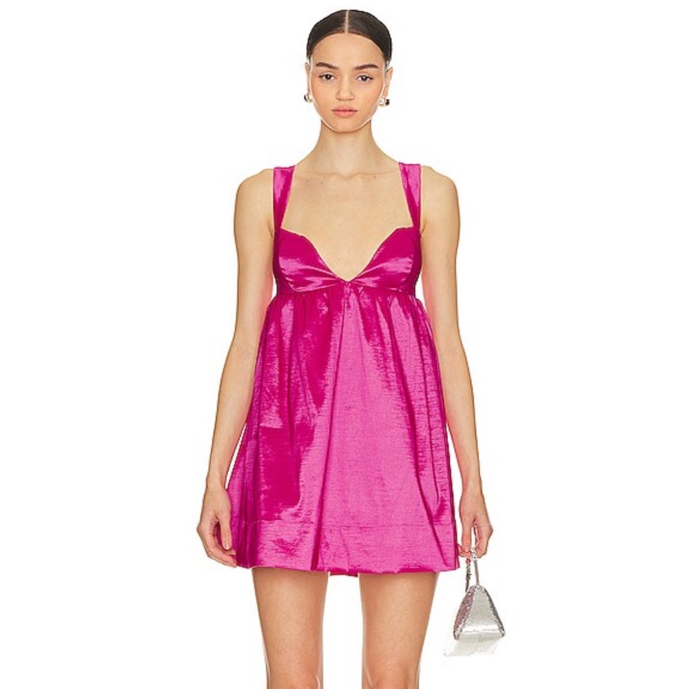 For love and lemons Selena mini dress in hot pink - Picture 10 of 12